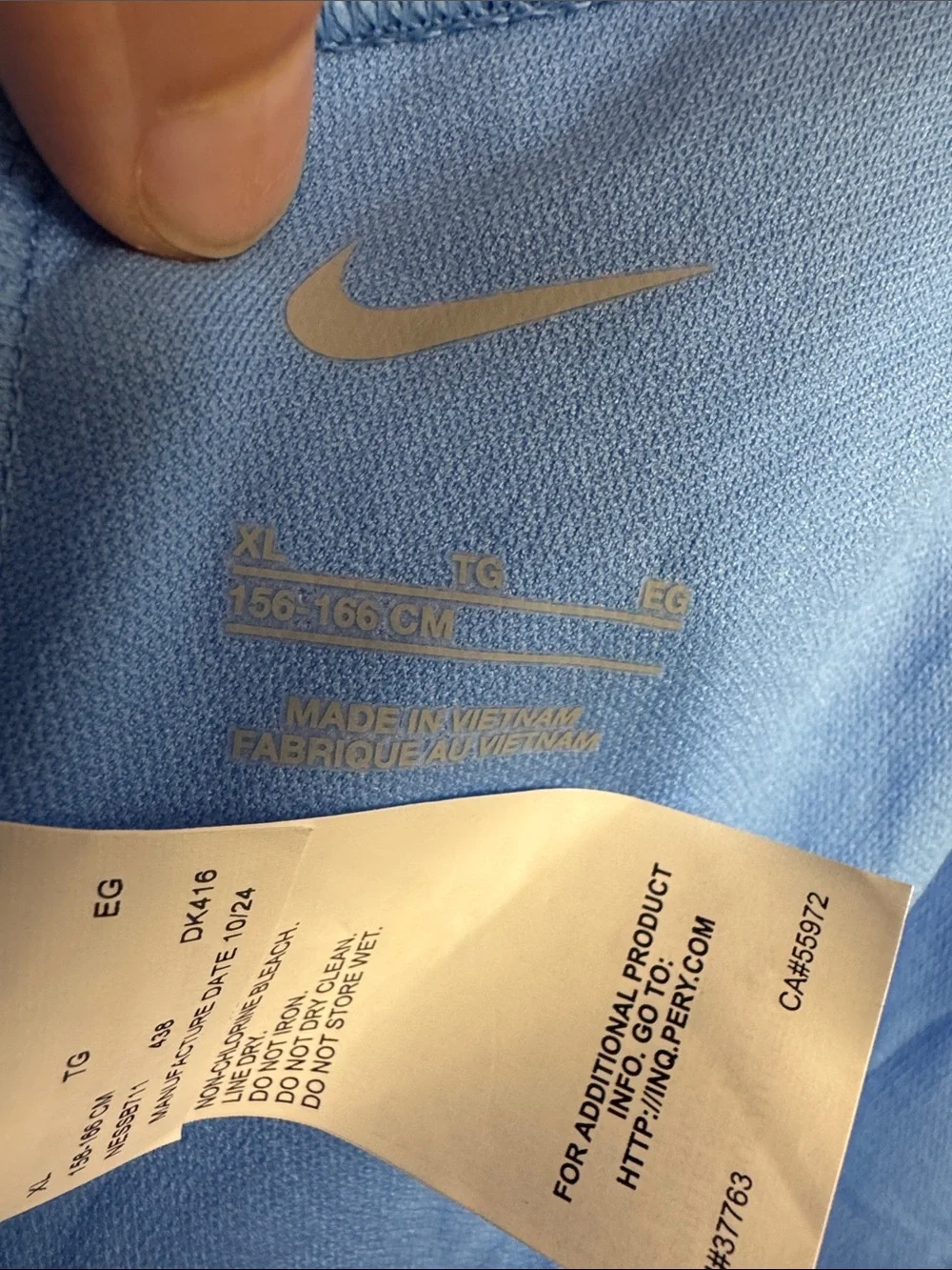 NWT Nike Blue Girls' One-Piece racer back Swimsuit with yellow Swoosh
